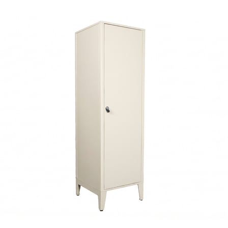 Alfafonet Ziglat Serisi Kilitli Metal Home Office Dolabı Metal Kapaklı Mat Beyaz 450x1500x450 mm