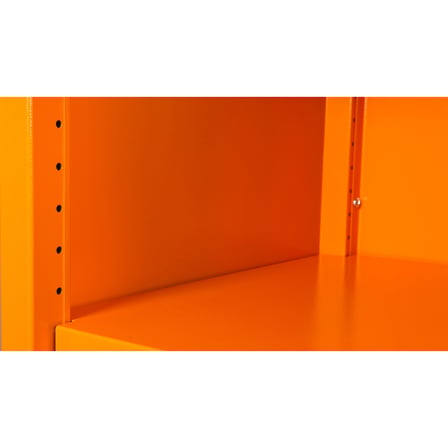 Alfafonet Ziglat Serisi Kilitli Metal Home Office Dolabı Metal Kapaklı Turuncu 450x1500x450 mm