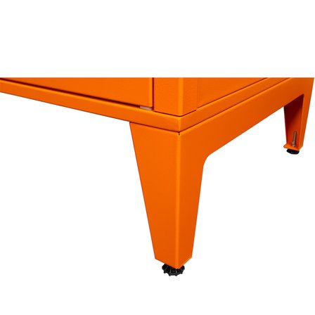 Alfafonet Ziglat Serisi Kilitli Metal Home Office Dolabı Metal Kapaklı Turuncu 450x1500x450 mm