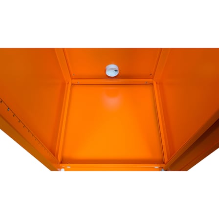 Alfafonet Ziglat Serisi Kilitli Metal Home Office Dolabı Metal Kapaklı Turuncu 450x1500x450 mm