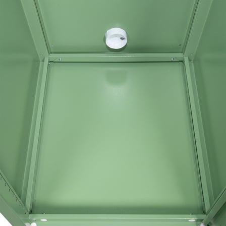 Alfafonet Ziglat Serisi Kilitli Metal Home Office Dolabı %70 Perfore Kapaklı Yeşil 450x1500x450 mm