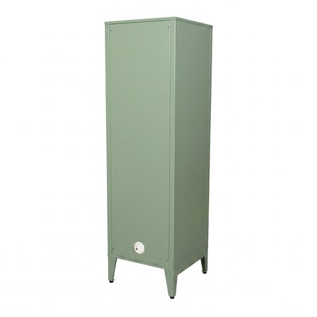 Alfafonet Ziglat Serisi Kilitli Metal Home Office Dolabı Cam Kapaklı Yeşil 450x1500x450 mm