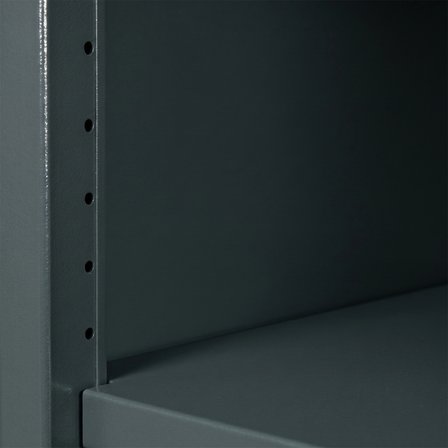 Lande Ziglat Serisi Kilitli Metal Home Office Dolabı %70 Perfore Kapaklı Antrasit Gri (RAL 7016) 450x450x450 mm