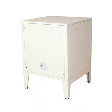 Alfafonet Ziglat Serisi Kilitli Metal Home Office Dolabı Metal Kapaklı Mat Beyaz 450x600x450 mm