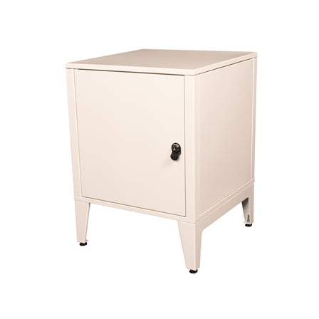 Alfafonet Ziglat Serisi Kilitli Metal Home Office Dolabı Metal Kapaklı Mat Beyaz 450x600x450 mm