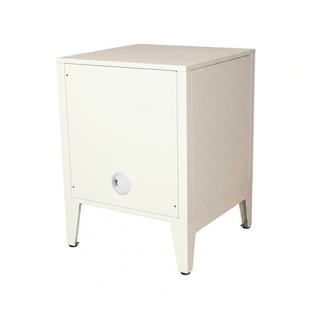 Alfafonet Ziglat Serisi Kilitli Metal Home Office Dolabı Metal Kapaklı Mat Beyaz 450x600x450 mm