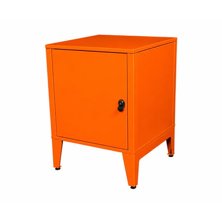 Lande Ziglat Serisi Kilitli Metal Home Office Dolabı Metal Kapaklı Turuncu (RAL 2004) 450x450x450 mm