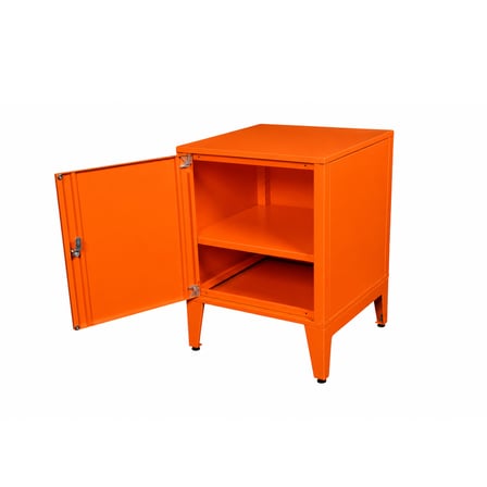 Lande Ziglat Serisi Kilitli Metal Home Office Dolabı Metal Kapaklı Turuncu (RAL 2004) 450x450x450 mm