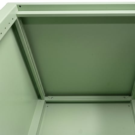 Alfafonet Ziglat Serisi Kilitli Metal Home Office Dolabı %70 Perfore Kapaklı Yeşil 450x600x450 mm