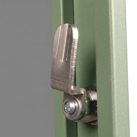 Alfafonet Ziglat Serisi Kilitli Metal Home Office Dolabı Cam Kapaklı Yeşil 450x600x450 mm