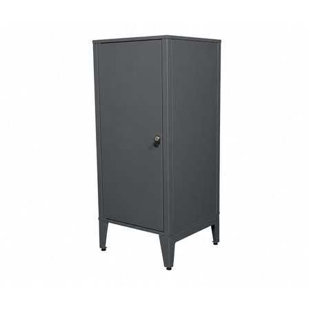 Alfafonet Ziglat Serisi Kilitli Metal Home Office Dolabı Metal Kapaklı Antrasit Gri 450x1050x450 mm