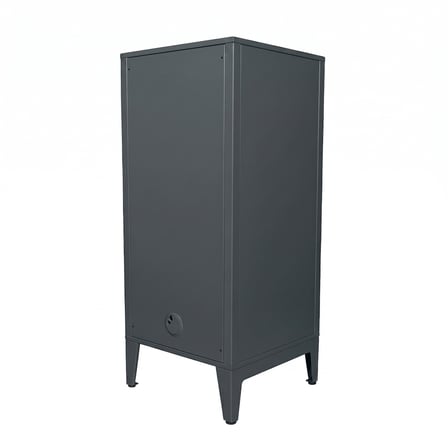 Alfafonet Ziglat Serisi Kilitli Metal Home Office Dolabı Metal Kapaklı Antrasit Gri 450x1050x450 mm