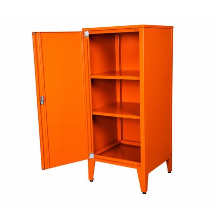 Alfafonet Ziglat Serisi Kilitli Metal Home Office Dolabı Metal Kapaklı Turuncu (RAL 2004) 450x1050x450 mm