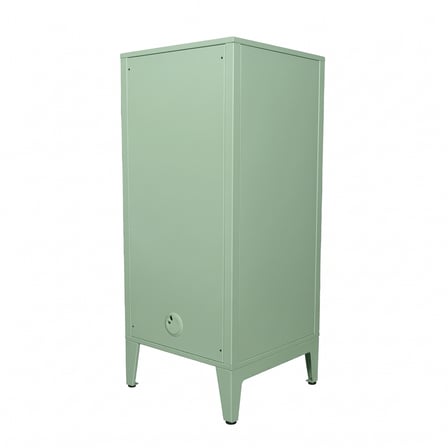 Alfafonet Ziglat Serisi Kilitli Metal Home Office Dolabı %70 Perfore Kapaklı Yeşil (RAL 6018) 450x1050x450 mm