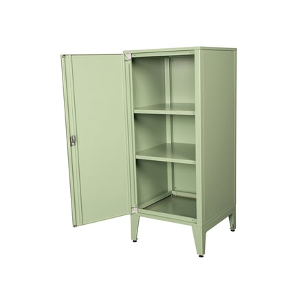 Alfafonet Ziglat Serisi Kilitli Metal Home Office Dolabı Metal Kapaklı Yeşil (RAL 6018) 450x1050x450 mm