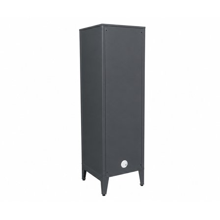 Alfafonet Ziglat Serisi Kilitli Metal Home Office Dolabı Metal Kapaklı Antrasit Gri (RAL 7016) 450x1500x450 mm