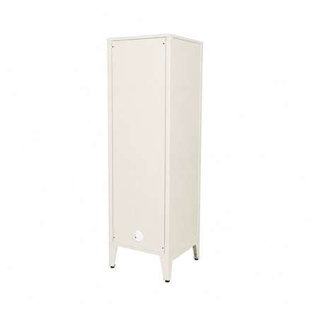 Alfafonet Ziglat Serisi Kilitli Metal Home Office Dolabı %70 Perfore Kapaklı Mat Beyaz 450x1500x450 mm