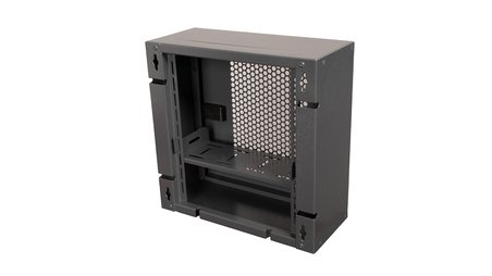 Alfafonet WiFi Box 280 Duvar Tipi Modem ve WiFi Kutusu 280x120x280 mm Antrasit Gri | Perfore Metal Kapak | Montajlı