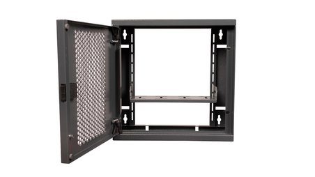 Alfafonet WiFi Box 280 Duvar Tipi Modem ve WiFi Kutusu 280x120x280 mm Antrasit Gri | Perfore Metal Kapak | Montajlı