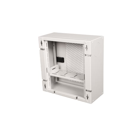 Alfafonet WiFi Box 280 Duvar Tipi Modem ve WiFi Kutusu 280x120x280 mm Mat Beyaz | Perfore Metal Kapak | Montajlı