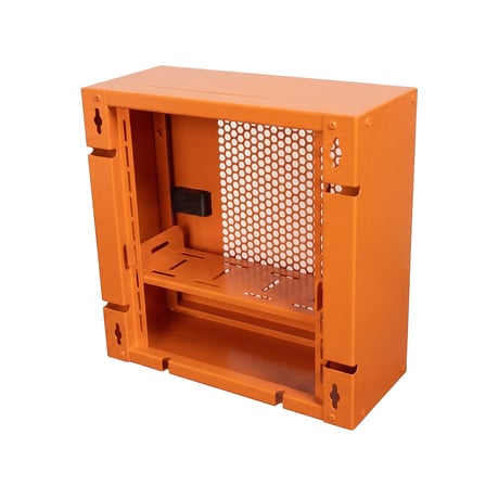 Alfafonet WiFi Box 280 Duvar Tipi Modem ve WiFi Kutusu 280x120x280 mm Turuncu | Perfore Metal Kapak | Montajlı