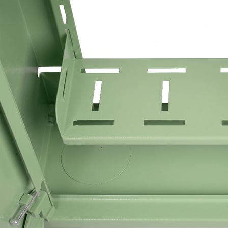 Alfafonet WiFi Box 280 Duvar Tipi Modem ve WiFi Kutusu 280x120x280 mm Yeşil | Perfore Metal Kapak | Montajlı