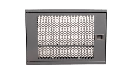 Alfafonet WiFi Box 400 Duvar Tipi WiFi ve Modem Kutusu 400x120x280 mm Antrasit Gri | Siyah Temperli Cam Kapak | Montajlı