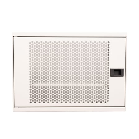 Alfafonet WiFi Box 400 Duvar Tipi Modem ve WiFi Kutusu 400x120x280 mm Mat Beyaz | Perfore Metal Kapak | Montajlı