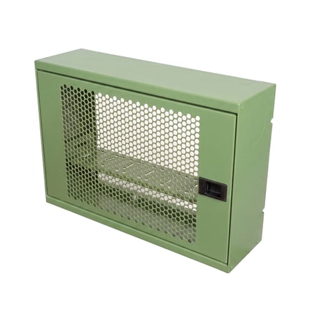 Alfafonet WiFi Box 400 Duvar Tipi Modem ve WiFi Kutusu 400x120x280 mm Yeşil | Perfore Metal Kapak | Montajlı
