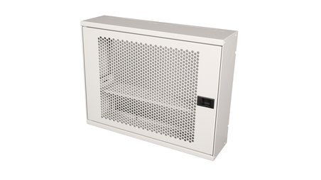 Alfafonet WiFi Box 450 Duvar Tipi Modem ve WiFi Kutusu 450x120x350 mm Mat Beyaz | Perfore Metal Kapak | Montajlı