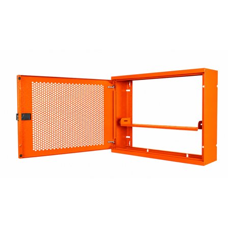 Alfafonet WiFi Box 450 Duvar Tipi Modem ve WiFi Kutusu 450x120x350 mm Turuncu | Perfore Metal Kapak | Montajlı