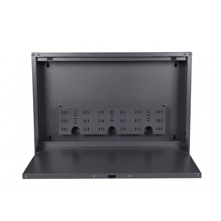Alfafonet Ziglat 500 Duvar Tipi Laptop Dolabı 700x150x500 mm Antrasit Gri| 70 kg Taşıma Kapasiteli | Kilitli Metal Dolap