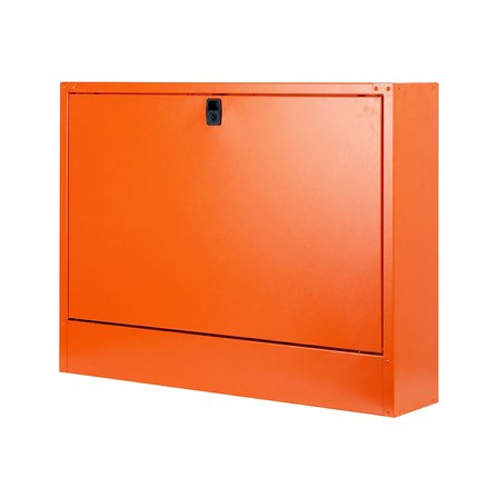 Alfafonet Ziglat 500 Duvar Tipi Laptop Dolabı 700x150x500 mm Turuncu | 70 kg Taşıma Kapasiteli | Kilitli Metal Dolap