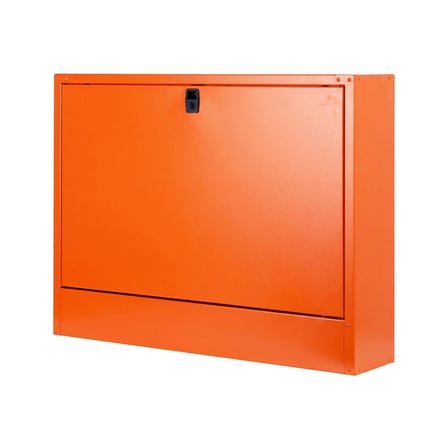 Alfafonet Ziglat 500 Duvar Tipi Laptop Dolabı 700x150x500 mm Turuncu | 70 kg Taşıma Kapasiteli | Kilitli Metal Dolap
