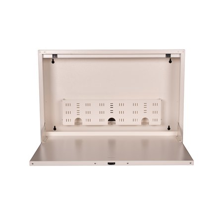 Alfafonet Ziglat 500 Duvar Tipi Laptop Dolabı 700x150x500 mm Mat Beyaz | 70 kg Taşıma Kapasiteli | Kilitli Metal Dolap