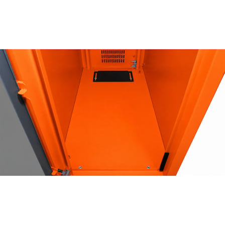 Alfafonet Ziglat IP20 Montajlı Keson Kabin Turuncu | Cam Kapaklı | Tekerlekli | ALF-KS20TR-HFAA-A-M00C