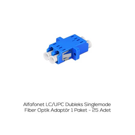 24 Fiber Patch Panel LC/UPC DX Ek Paketi, Fiber Optik Kaset dahil