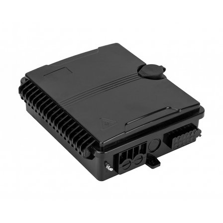 Alfafonet PTB Small 12 SC-SX/LC-DX Port Siyah Plastik Fiber Optik Duvar Tipi Sonlandırma Kutusu