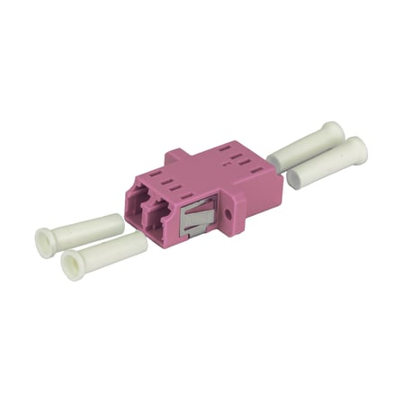 Alfafonet LC/PC Dubleks Multimode OM4 Fiber Optik Adaptör 1 Paket - 25 Adet