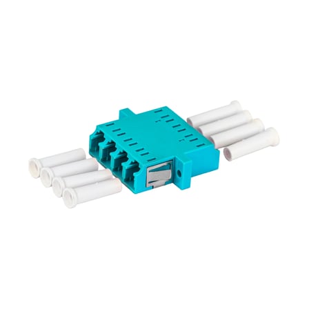 Alfafonet LC/PC Quad Multimode OM3 Fiber Optik Adaptör 1 Paket - 25 Adet