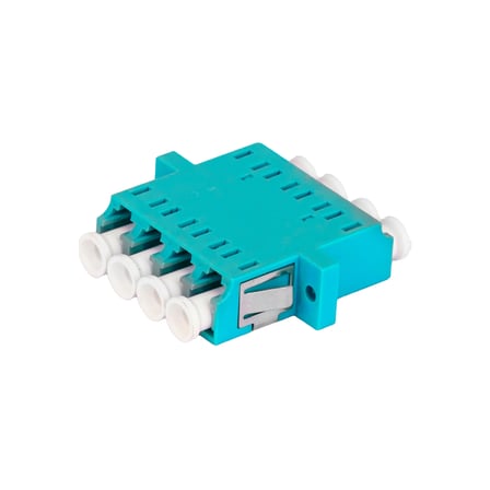 Alfafonet LC/PC Quad Multimode OM3 Fiber Optik Adaptör 1 Paket - 25 Adet
