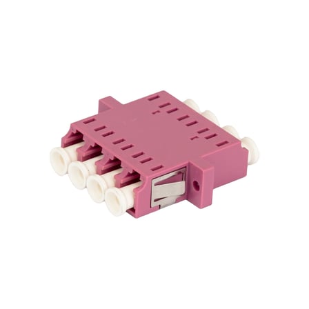 Alfafonet LC/PC Quad Multimode OM4 Fiber Optik Adaptör 1 Paket - 25 Adet