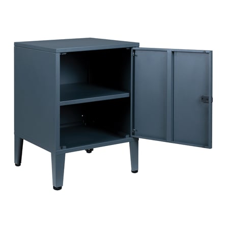 Alfafonet Metal Ofis Dolabı 450x490x450 mm Metal Kapaklı Çelik Gövdeli Kompakt Ofis ve Home Office Dolabı Gri (RAL 7016)