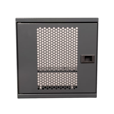 Alfafonet Ziglat 280 Serisi WiFi Box Duvar Tipi Modem ve WiFi Kutusu 280x120x280 mm Antrasit Gri | Perfore Metal Kapak | Montajlı