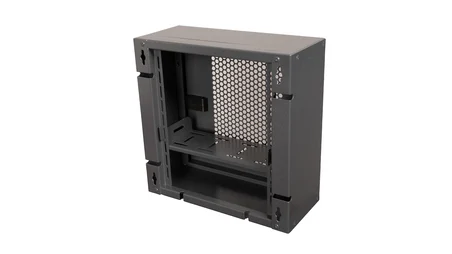 Alfafonet Ziglat 280 Serisi WiFi Box Duvar Tipi Modem ve WiFi Kutusu 280x120x280 mm Antrasit Gri | Perfore Metal Kapak | Montajlı