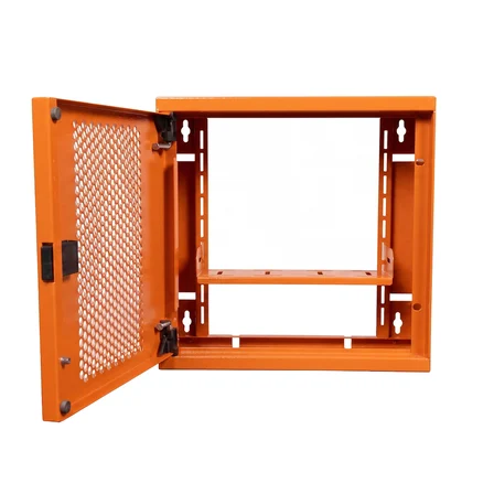 Alfafonet Ziglat 280 Serisi WiFi Box Duvar Tipi Modem ve WiFi Kutusu 280x120x280 mm Turuncu | Perfore Metal Kapak | Montajlı
