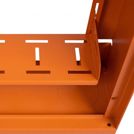 Alfafonet Ziglat 280 Serisi WiFi Box Duvar Tipi Modem ve WiFi Kutusu 280x120x280 mm Turuncu | Perfore Metal Kapak | Montajlı