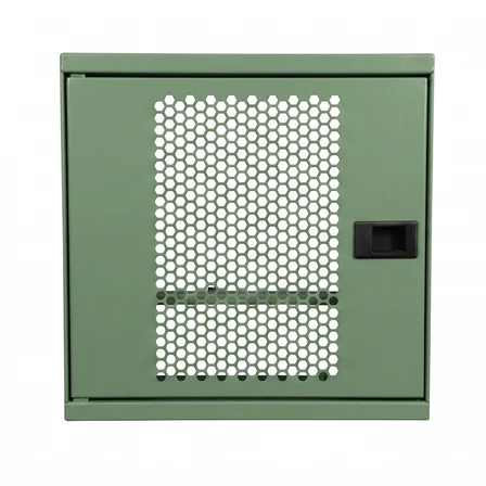 Alfafonet Ziglat 280 Serisi WiFi Box Duvar Tipi Modem ve WiFi Kutusu 280x120x280 mm Yeşil | Perfore Metal Kapak | Montajlı