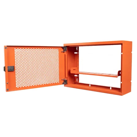 Alfafonet Ziglat 400 Serisi WiFi Box Duvar Tipi Modem ve WiFi Kutusu 400x120x280 mm Turuncu | Perfore Metal Kapak | Montajlı