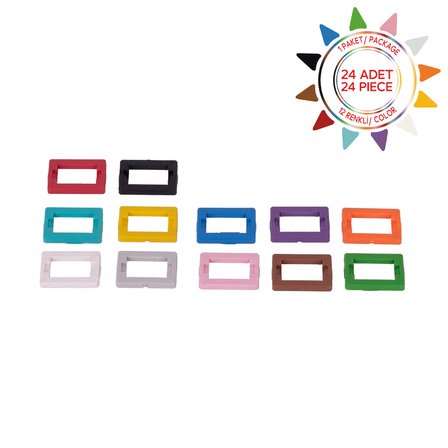 Alfafonet Fast-Fit SC-Simpleks/LC-Dupleks 24'lü Fiber Optik Adaptör Sabitleyici Plastik Aparat - 12 Renk